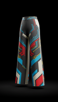 Wide-leg pants in electric aoi blue